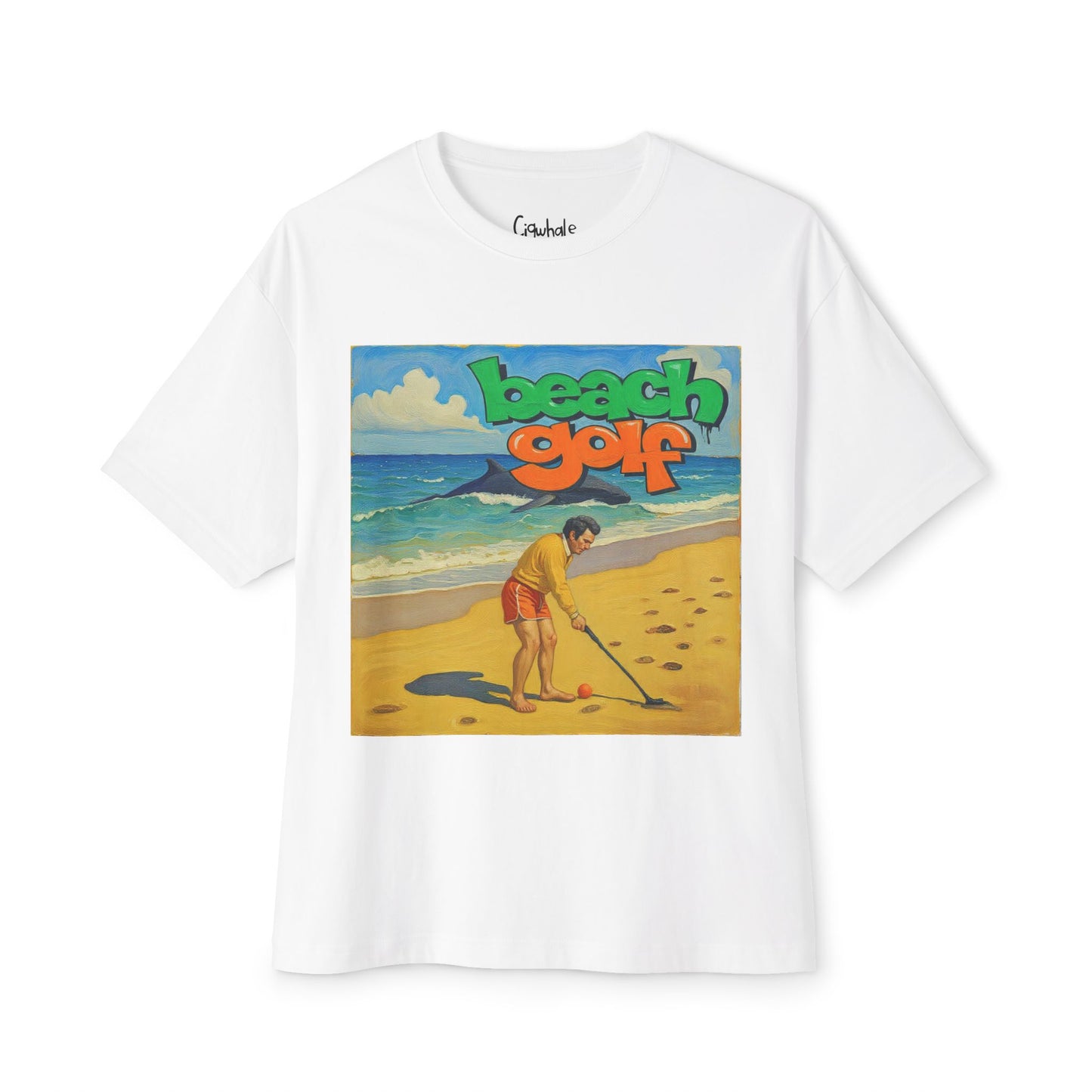 Beach Golf T‑Shirt — Vintage Surf Retro Graphic Tee