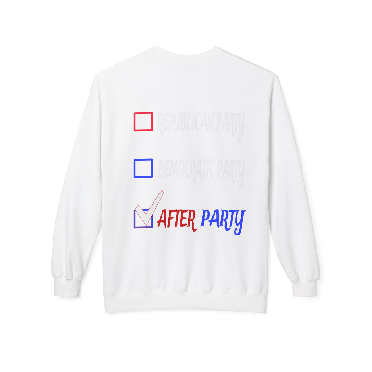 After Party Crewneck Sweatshirt — Graphic Party Vibe Pullover