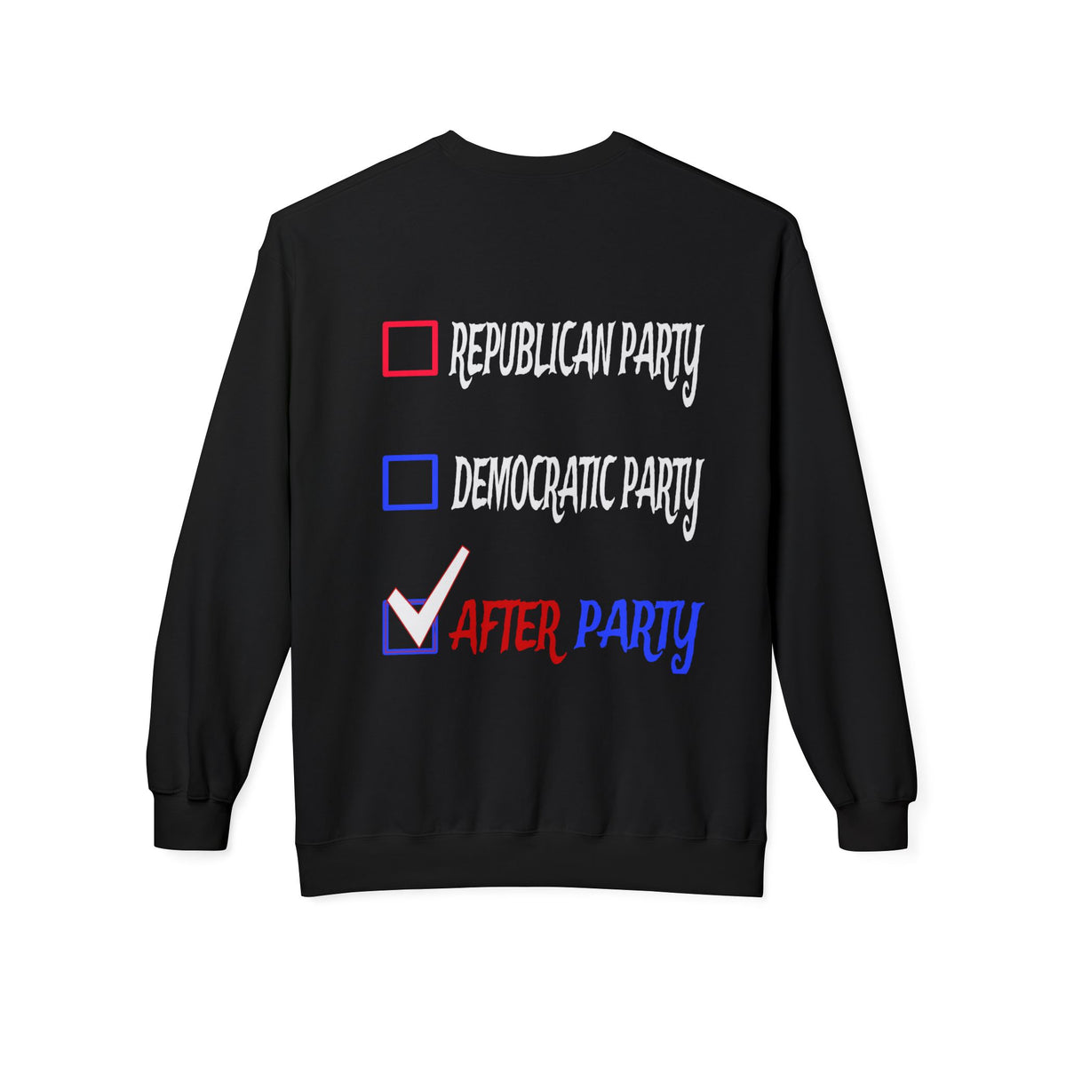 After Party Crewneck Sweatshirt — Graphic Party Vibe Pullover
