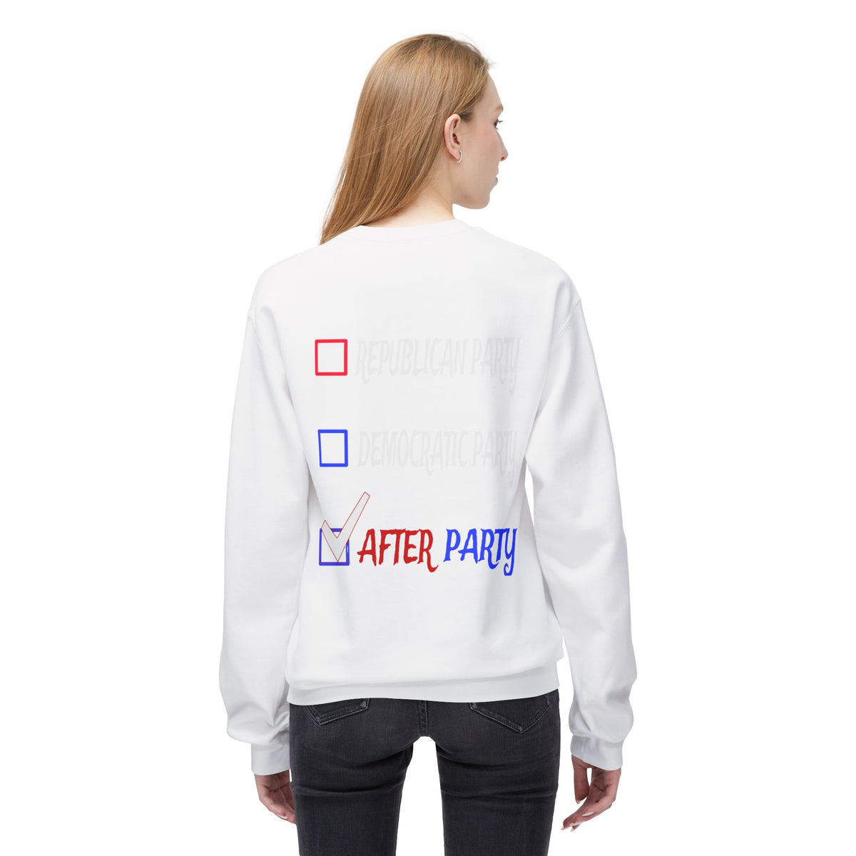 After Party Crewneck Sweatshirt — Graphic Party Vibe Pullover
