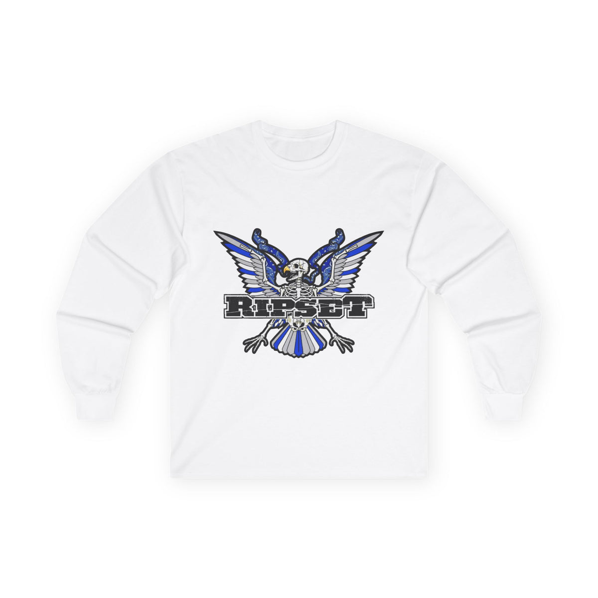 Ripset Long Sleeve Tee — Vintage Blue Graphic