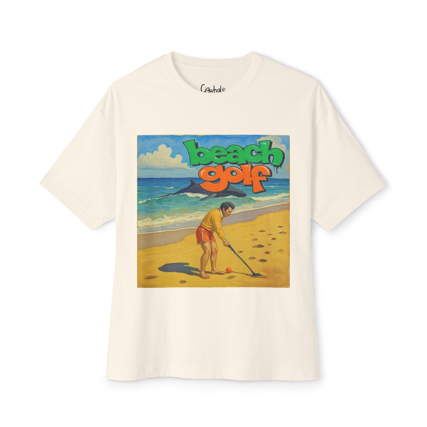 Beach Golf T‑Shirt — Vintage Surf Retro Graphic Tee